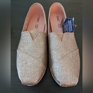 W10 Champagne Glitter Toms